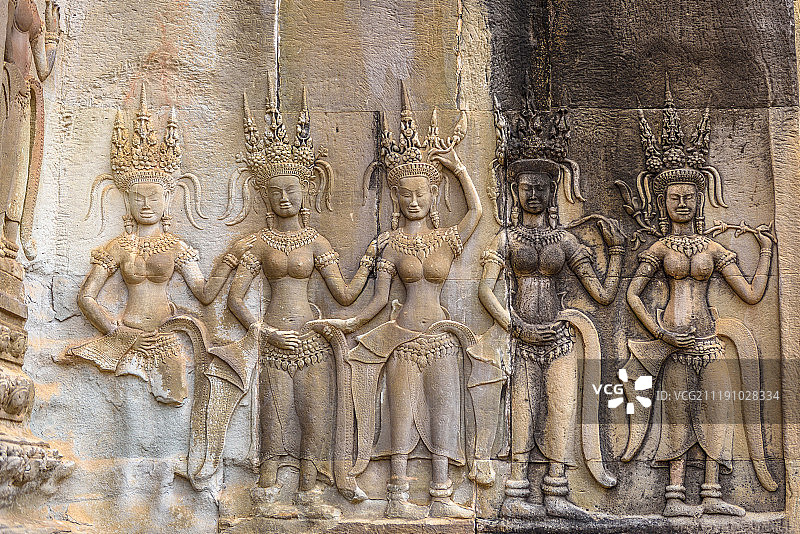 柬埔寨吴哥寺风光图片素材