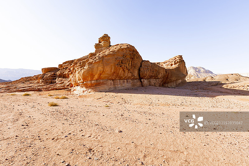 以色列沙漠中提姆纳山谷景色图片素材