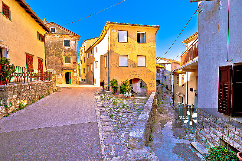 克罗地亚，卡斯塔夫的街道图片素材