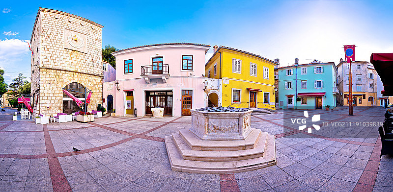 克尔克镇历史主广场全景图片素材