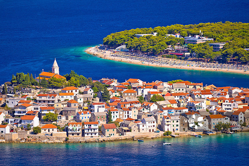 普里莫斯滕全景拱门的亚得里亚海旅游目的地图片素材