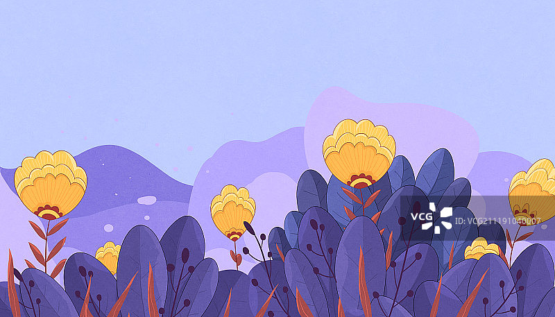 女生节插画花背景图片素材