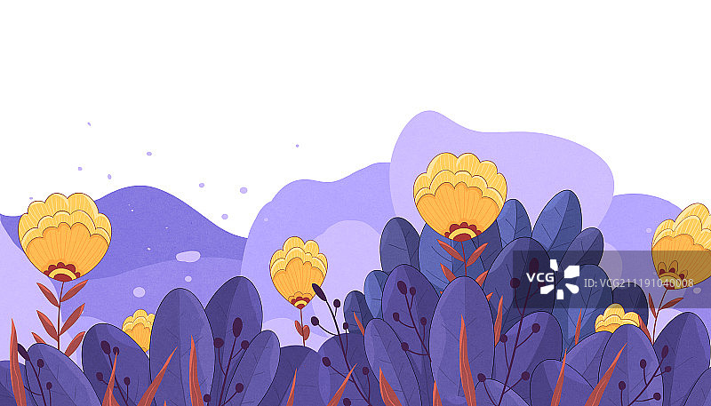 女生节插画花背景图片素材