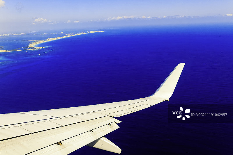 墨西哥湾的鸟瞰图图片素材