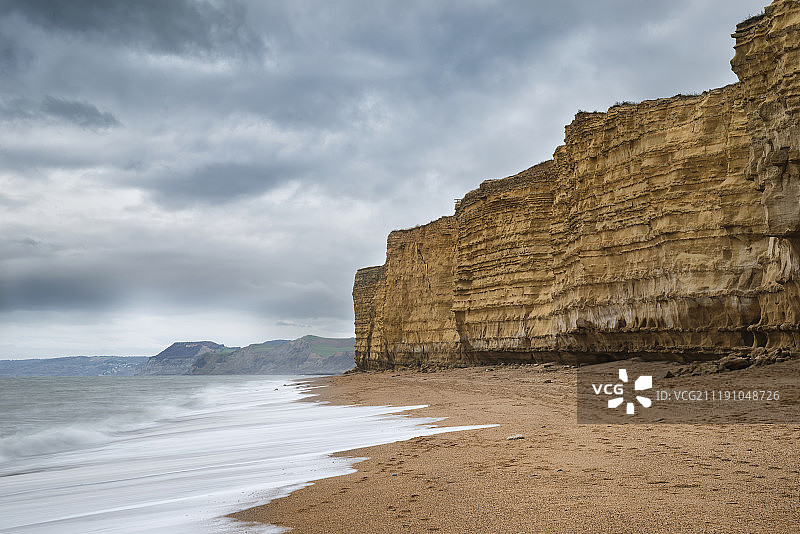 伯顿布拉德斯托克高尔的充满活力的日落景观图片素材