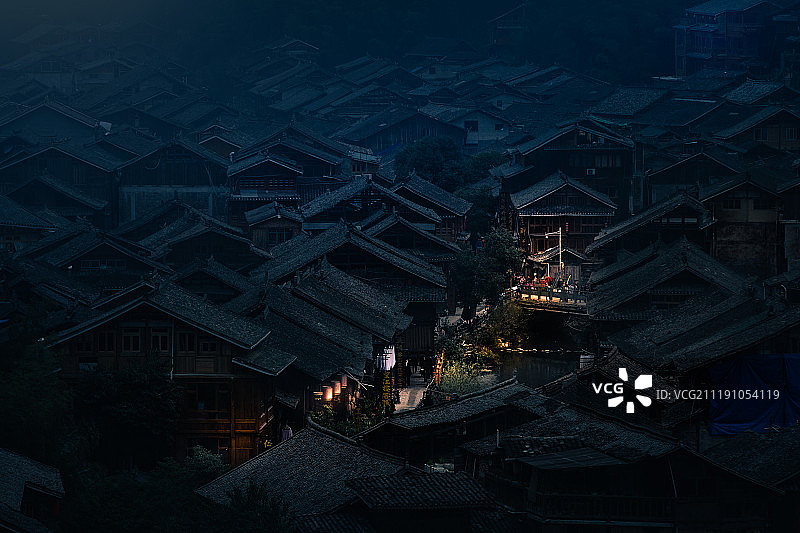 贵州黔东南肇兴侗寨图片素材