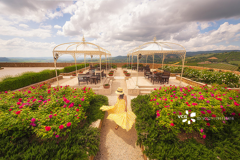 意大利托斯卡纳葡萄酒庄园城堡酒店图片素材