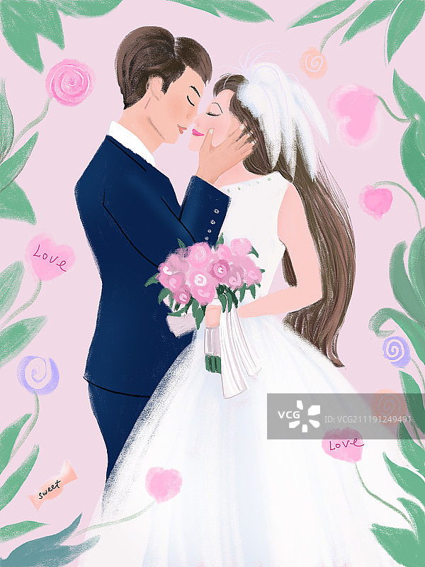 婚纱照图片素材