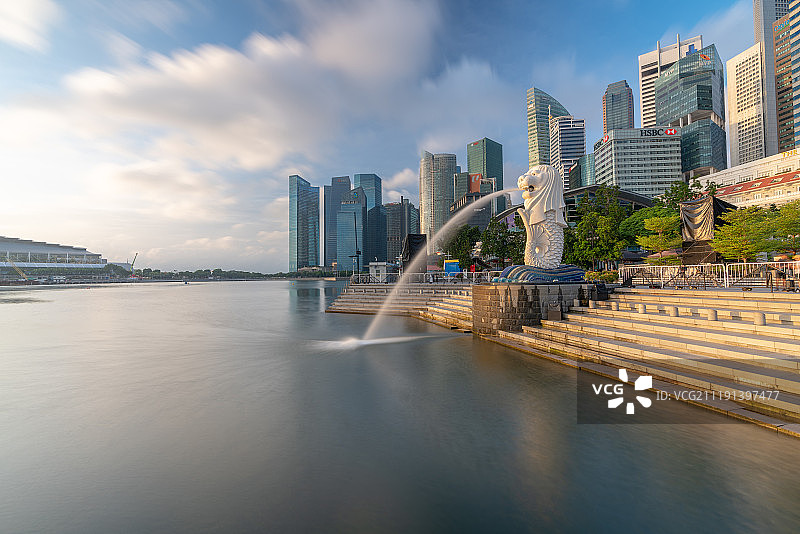 新加坡鱼尾狮图片素材