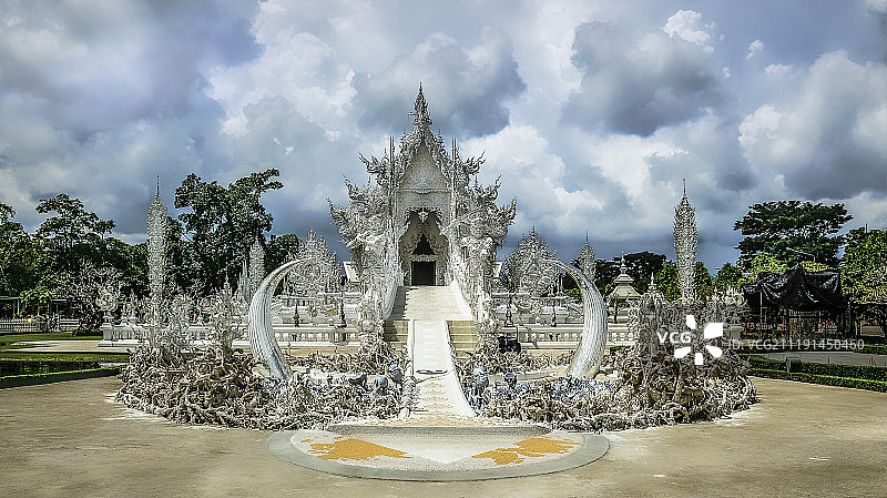 泰国清莱白庙图片素材