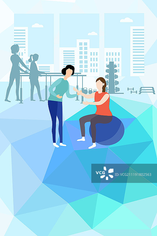 康复训练系列之六图片素材