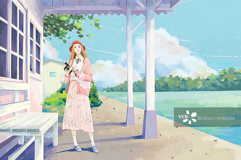 我在等风和你停图片素材