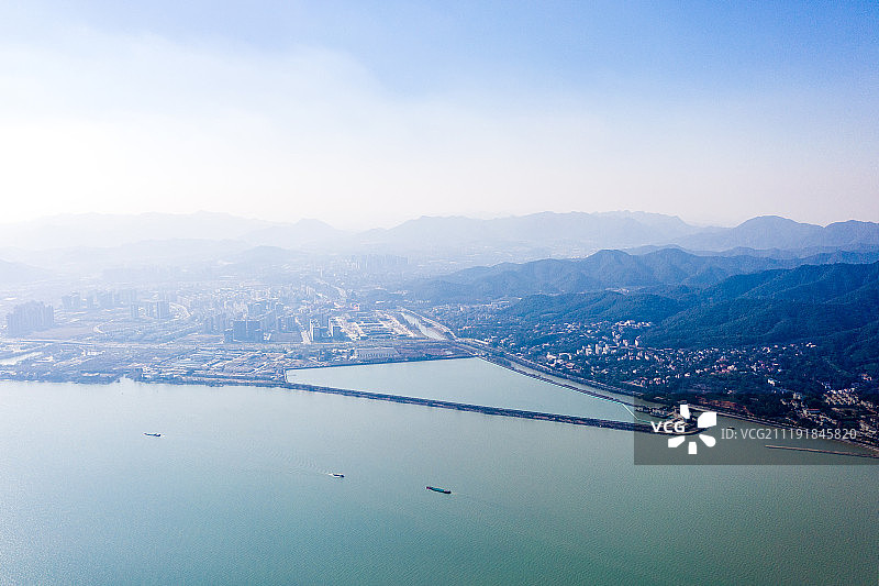 浙江杭州珊瑚沙水库风光图片素材