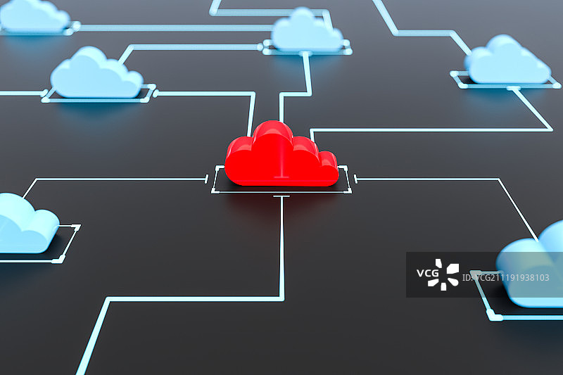 云计算 3D图片素材