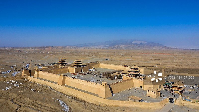 嘉峪关古建筑图片素材