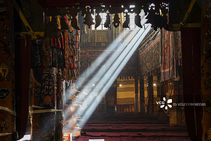 西藏拉萨色拉寺图片素材