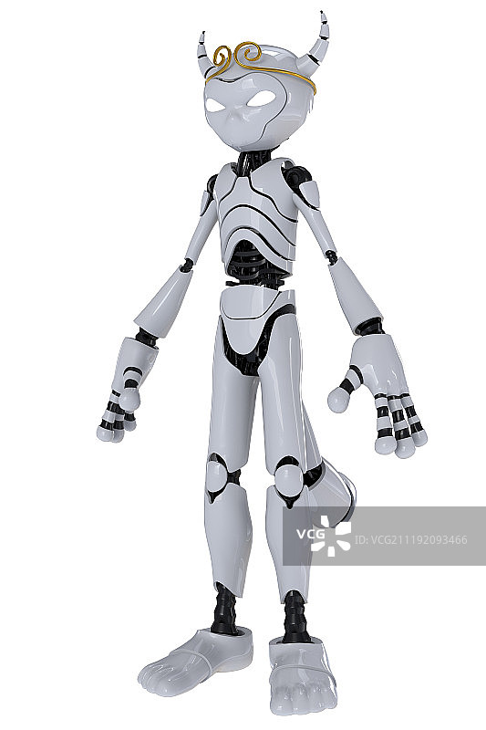 面向未来的机械龙图片素材