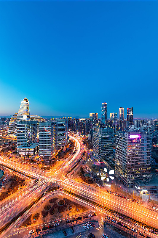 望京SOHO车轨图片素材