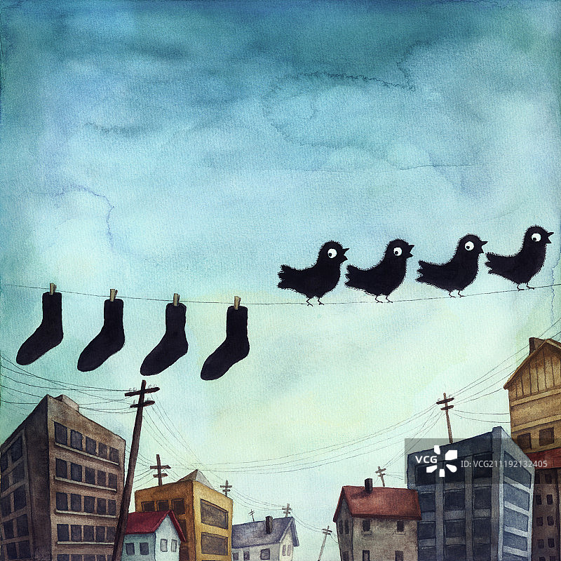 画里有话之避而远之图片素材