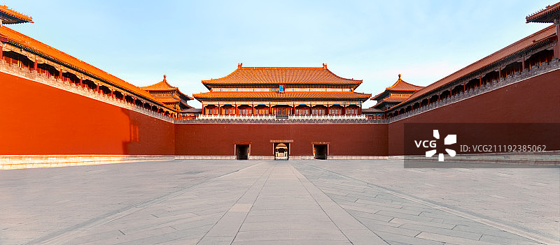 北京故宫紫禁城午门风光图片素材