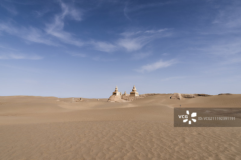 内蒙古额济纳旗黑城遗址图片素材