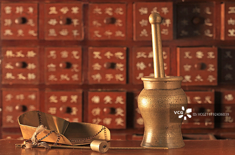 中医药方小景图片素材