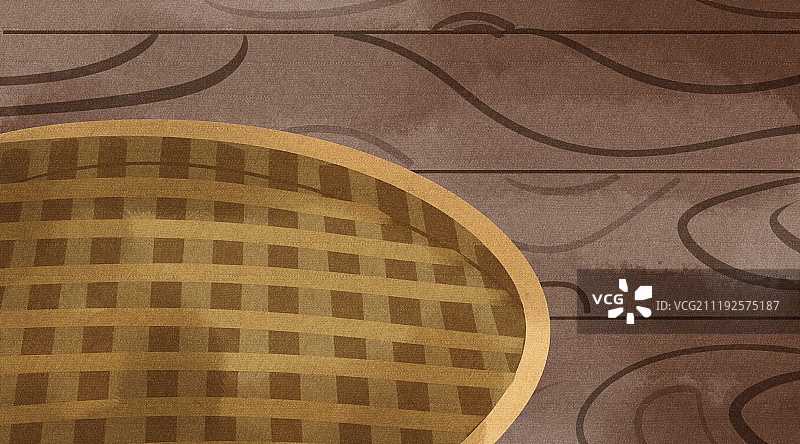 小清新桌面簸箕背景图片素材