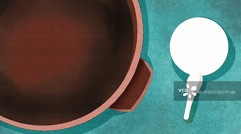 小清新桌面空碗背景图片素材