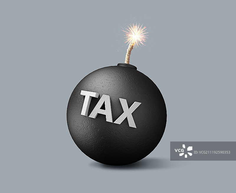 年终结算税务财务文本图片素材