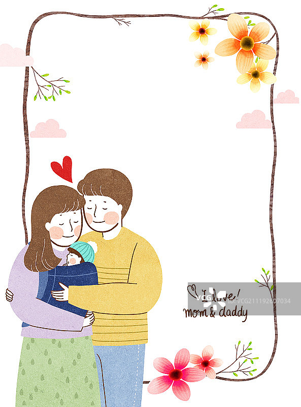家庭，妈妈，爸爸，孩子，多人图片素材