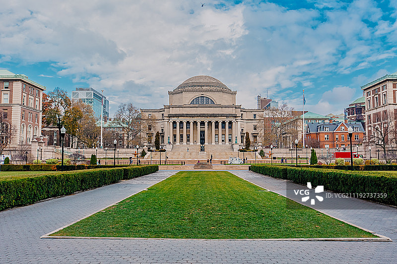 哥伦比亚大学校园风景图片素材