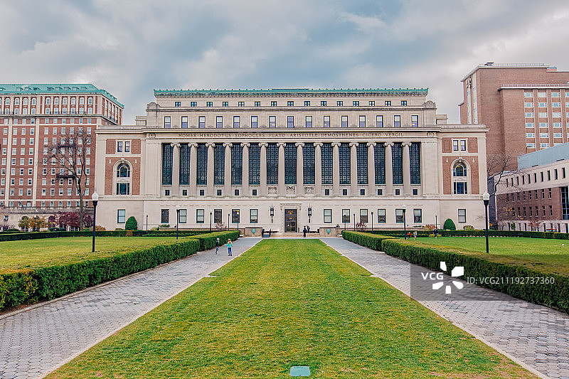 哥伦比亚大学校园风景图片素材