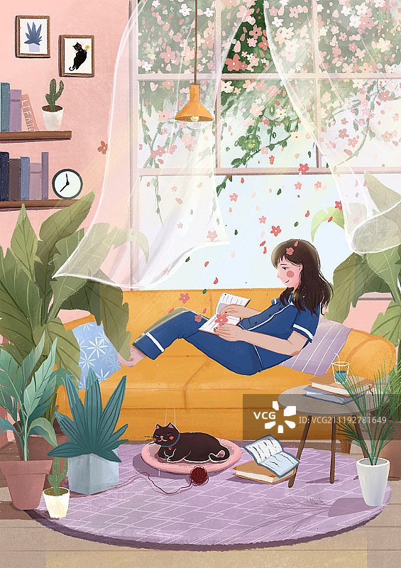 清新风格24节气插画图片素材