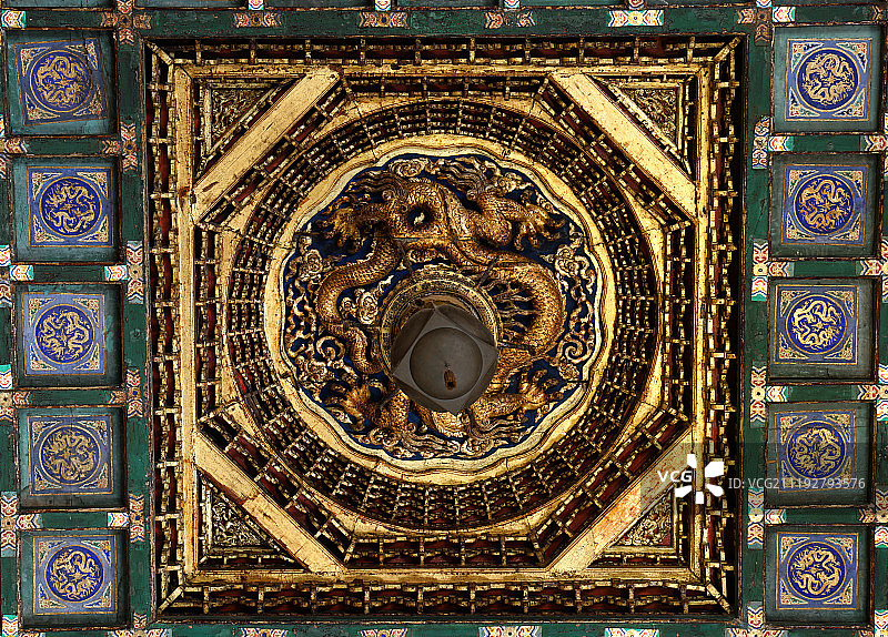 故宫慈宁宫藻井图片素材