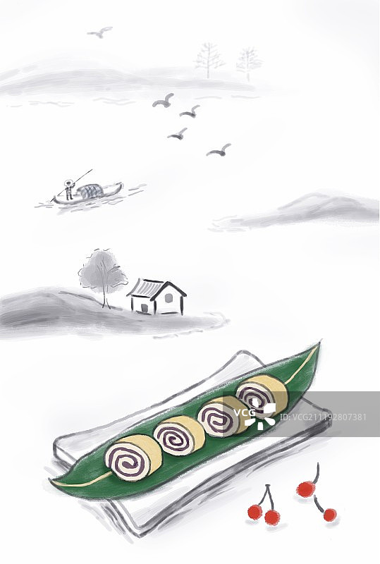 老北京小吃之驴打滚图片素材