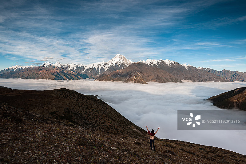 川西贡嘎雪山图片素材