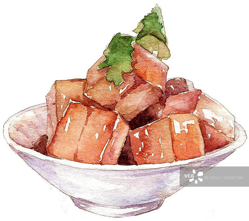写实美味的红烧肉图片素材