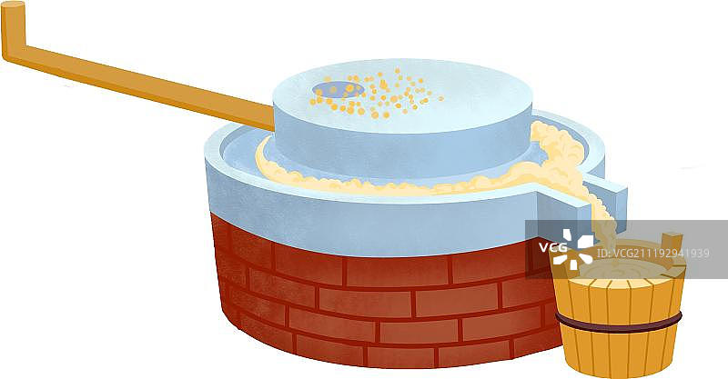 磨豆腐的石头图片素材