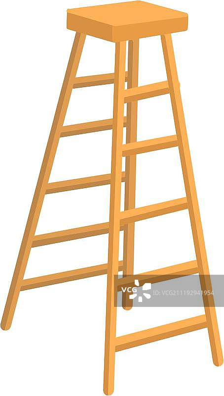 黄色的长梯图片素材