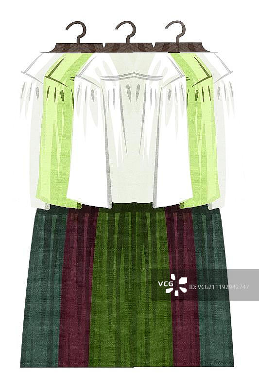 小清新衣服架图片素材
