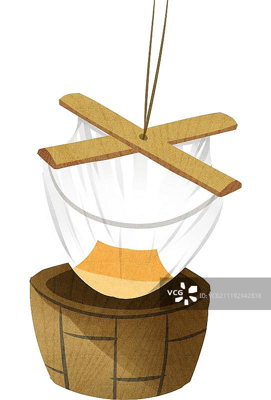 小清新磨豆腐用具图片素材