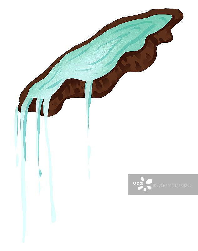 小清新风格水塘流水图片素材