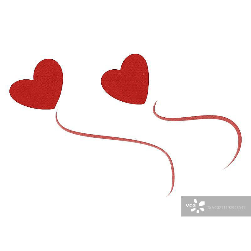 小清新爱心图片素材