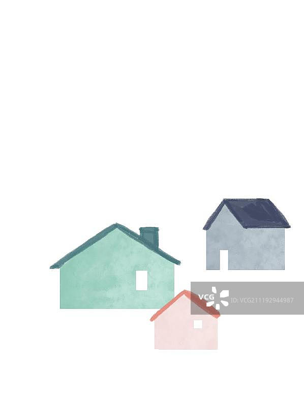 房子村庄元素图片素材