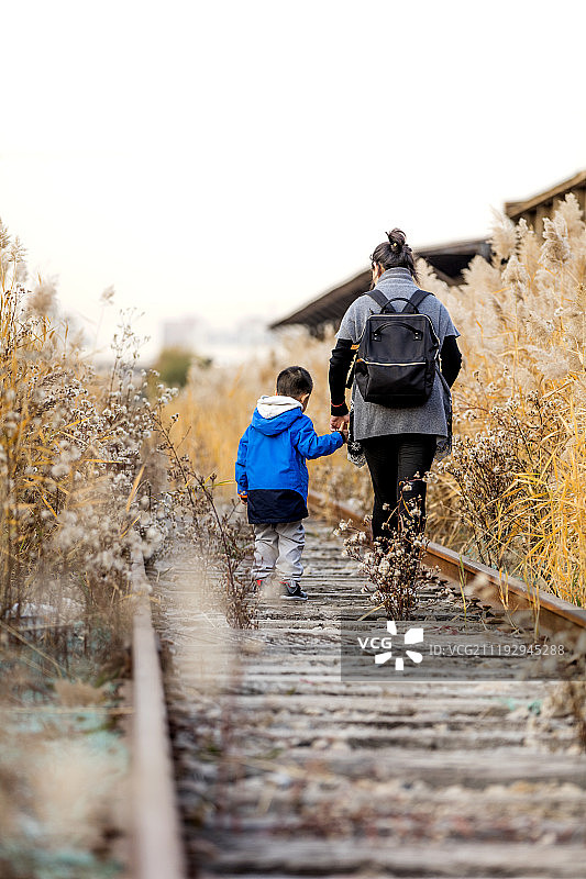 郊游的母子图片素材