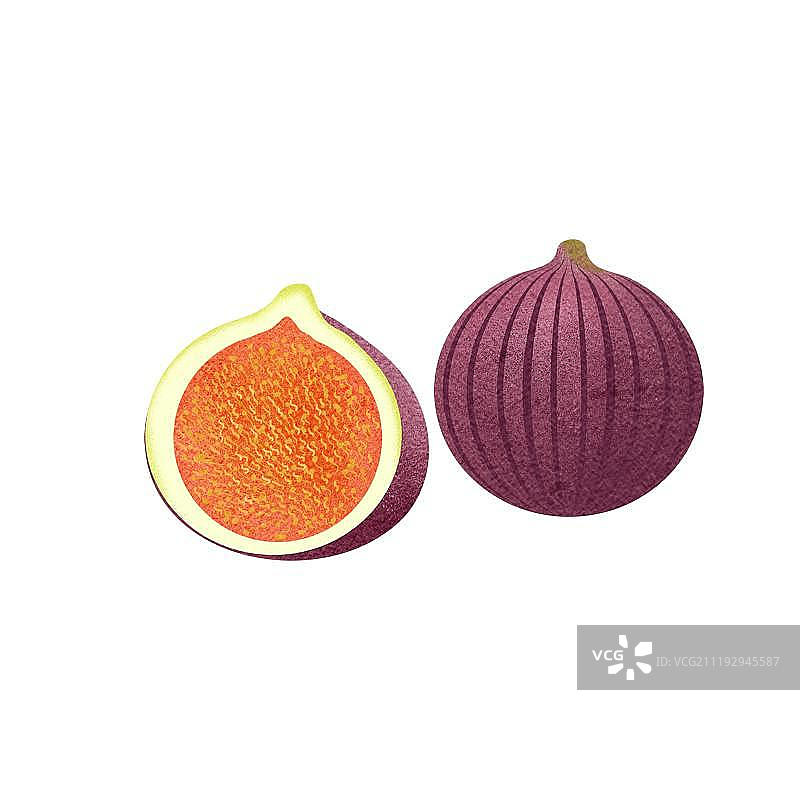 新鲜的紫色无花果图片素材
