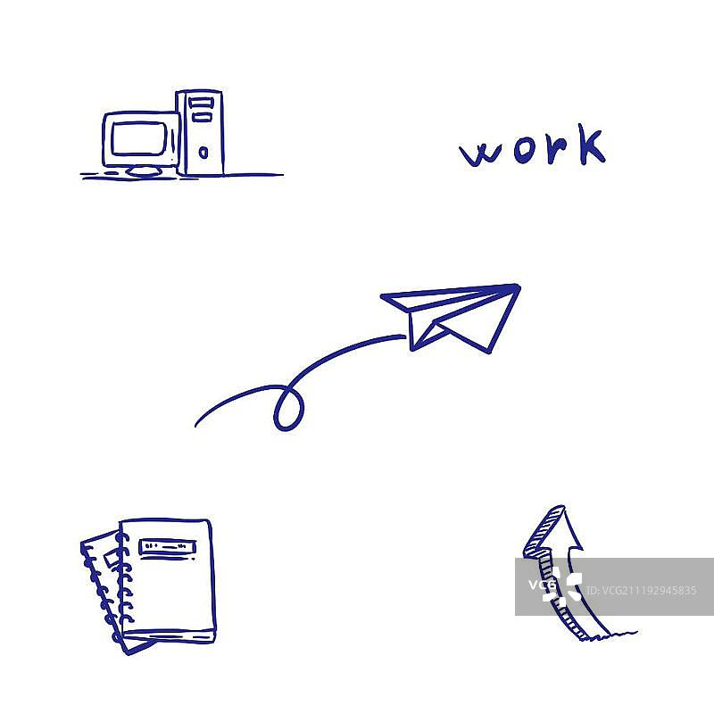 简笔生活小元素图片素材