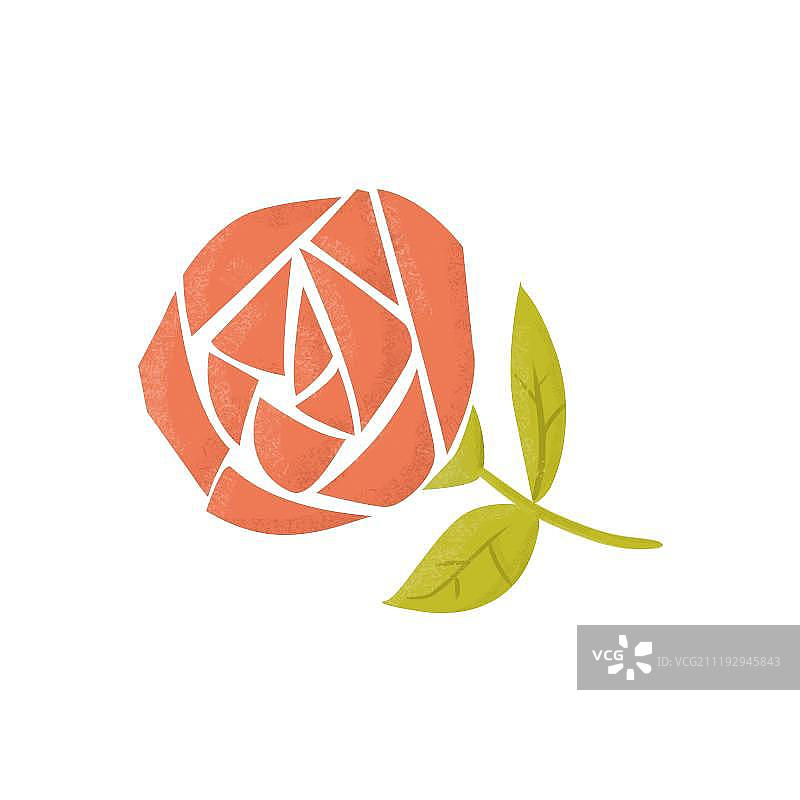 简笔画玫瑰图片素材