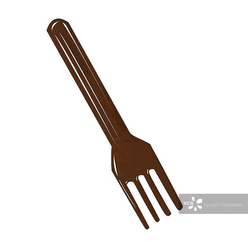 简笔画叉子图片素材