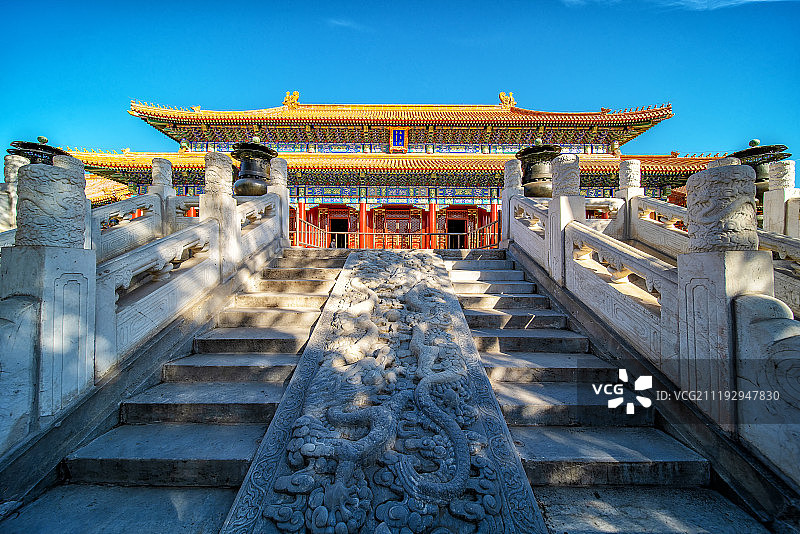 北京景山公园寿皇殿图片素材